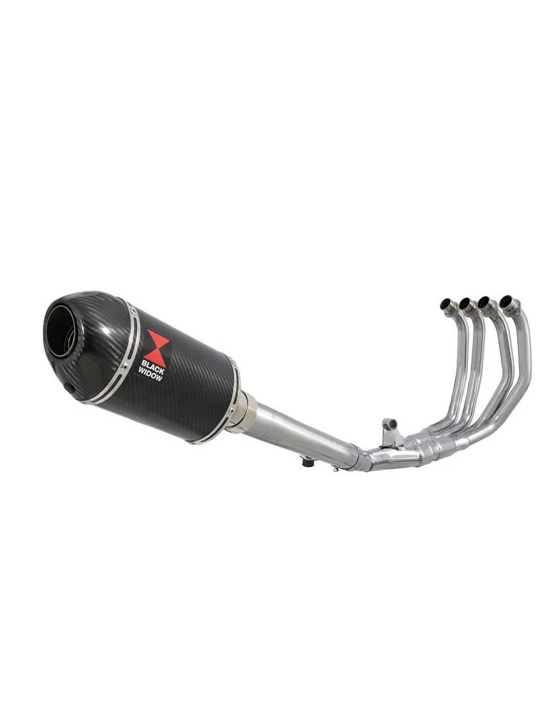 CBR600 CBR 600 F1 F2 F3 F4 F5 F6 F7 2001-2007 Ligne complète & Silencieux Ovale En Carbone + Carbone Tip 200mm