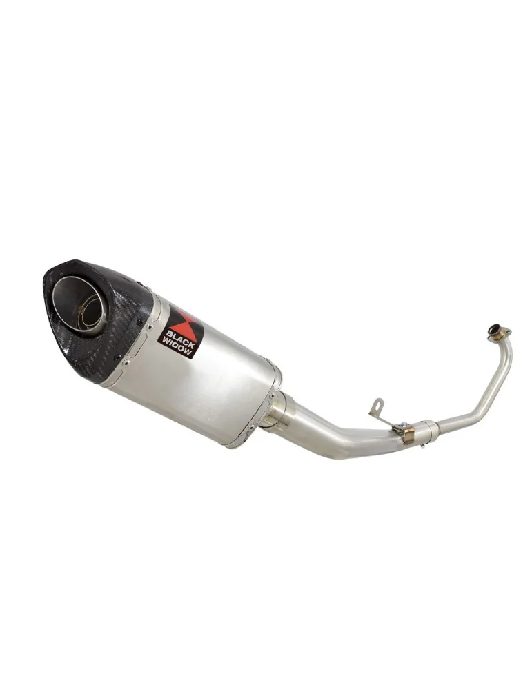 CBR 125 CBR125R 2011 - 2017 Diamètre XI Ligne complète + Silencieux Tri Ovale Inox + Carbone Tip 250mm