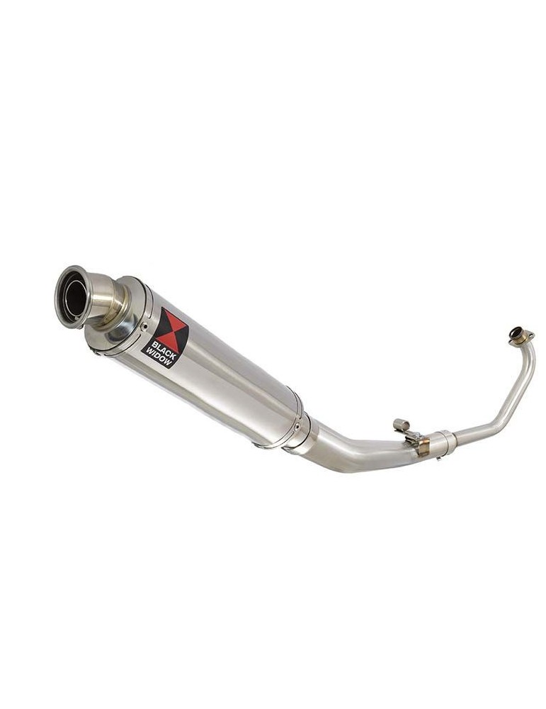 CBR 125 CBR125R 2004 - 2010 Diamètre XI Ligne complète & Silencieux Rond Noir En Inox 400mm