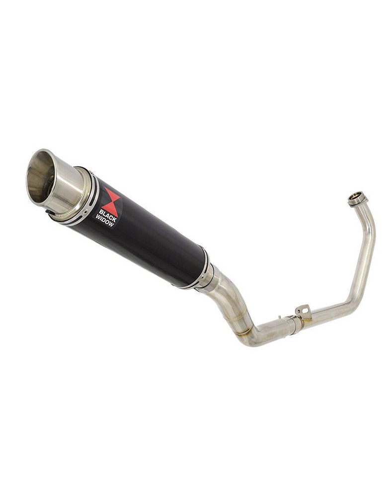 CBR250R MC41 2011-2014 Decata Ligne complète + Silencieux Rond GP Style Noir En Inox 350mm
