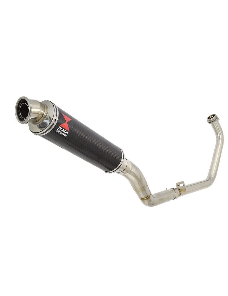 CBR250R MC41 2011-2014 Decata Ligne complète + Silencieux Rond En Carbone 350mm