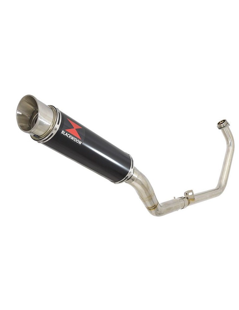 CBR250R MC41 2011-2014 Decata Ligne complète + Silencieux Rond GP Style Noir En Inox 360mm