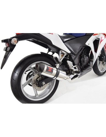 CBR250R MC41 2011-2014 Decata Ligne complète + Silencieux Ovale En Inox + Carbone Tip 300mm