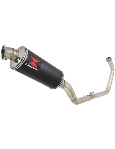 CBR250R MC41 2011-2014 Decata Ligne complète + Silencieux Rond Noir En Inox 300mm