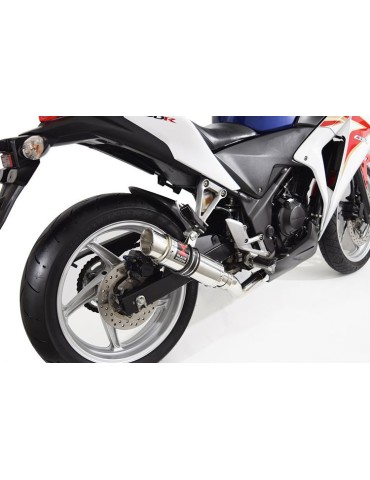 CBR250R MC41 2011-2014 Decata Ligne complète + Silencieux Rond GP Style En Inox 230mm