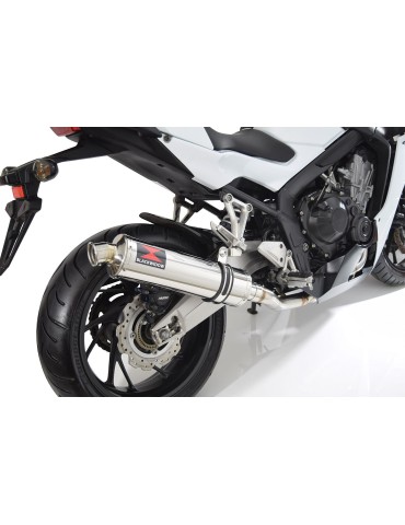 CB 650 F CB650F 2014-2017 Décatalyseur Ligne complètes & Rond Silencieux En Inox 400mm