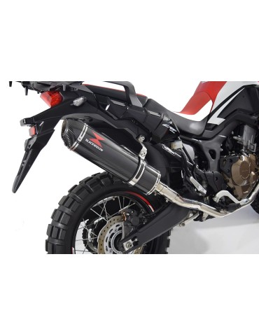 CRF1000 Africa Par paire Decata Ligne complète + Silencieux Ovale En Carbone / Carbon Tip 400mm 2015 - 201x