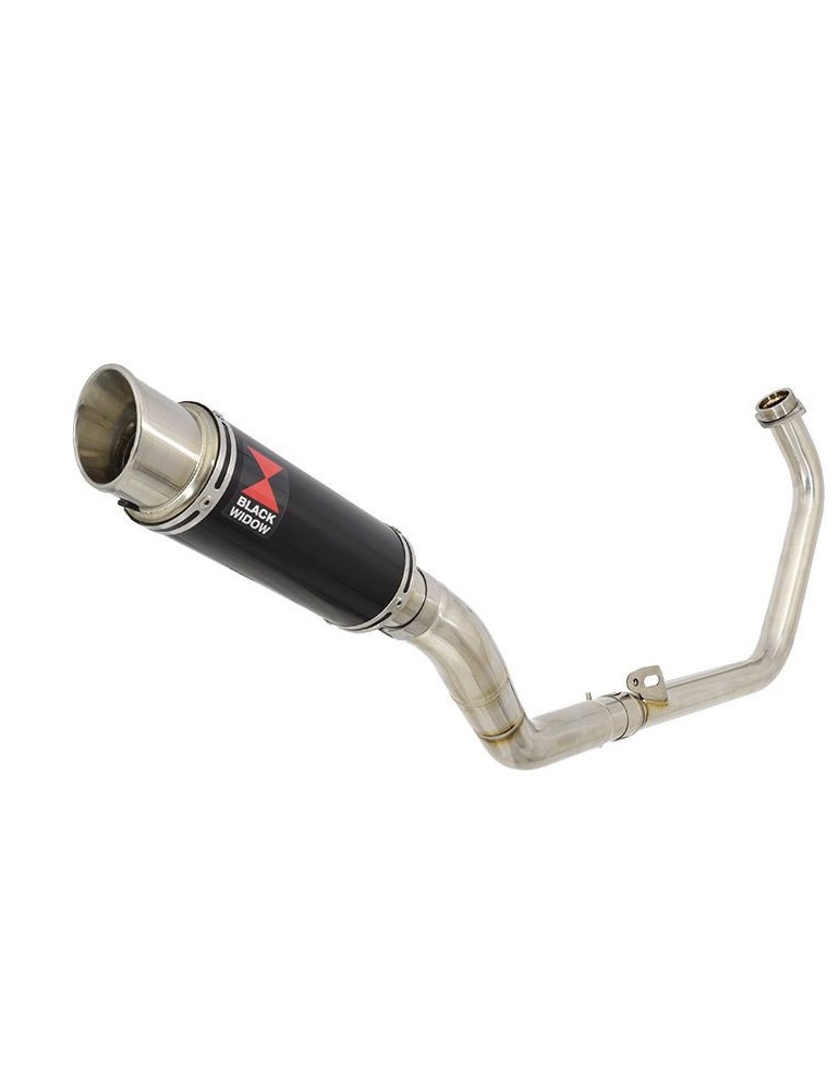 CBR250R MC41 2011-2014 Decata Ligne complète + Silencieux Rond GP Style Noir En Inox 230mm