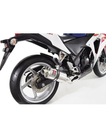 CBR250R MC41 2011-2014 Decata Ligne complète + Silencieux Ovale En Inox 230mm