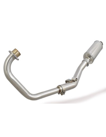 CBR 125 CBR125R 2004 - 2010 Diamètre XI Ligne complète & Silencieux Rond Noir En Inox 400mm