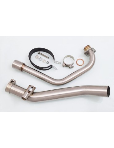 CBR 125 CBR125R 2004 - 2010 Diamètre XI Ligne complète & Silencieux Rond Noir En Inox 400mm