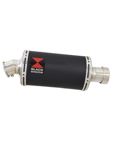 CBR250R MC41 2011-2014 Decata Ligne complète + Silencieux Ovale Noir En Inox 230mm
