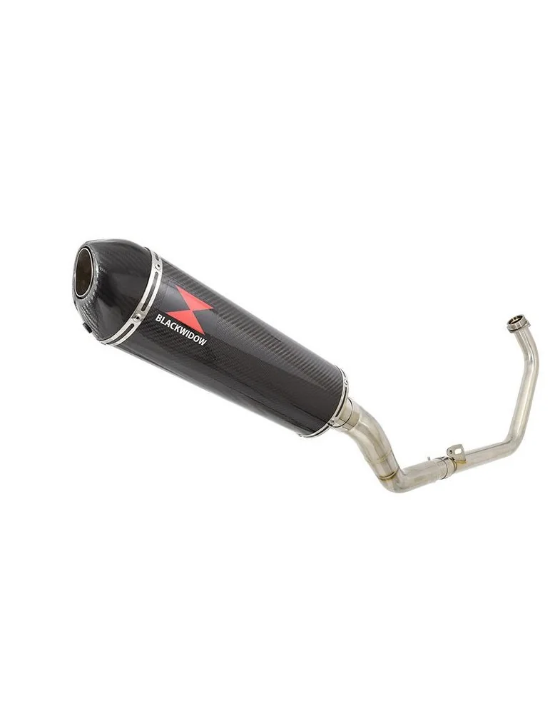 CBR300R NC51 2014-2017 Decata Ligne complètes + Ovale En Carbone Silencieux + Carbon Tip 400mm