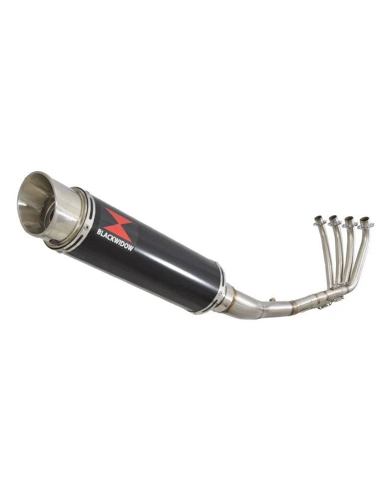 CBR 650 F CBR650F 2014-2017 Décatalyseur Ligne complète & Silencieux GP Rond Noir Inox 360mm