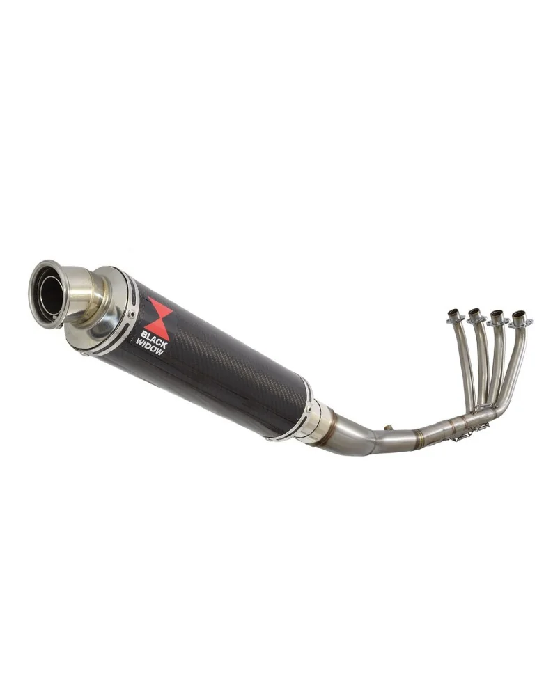CBR 650 F CBR650F 2014-2017 Décatalyseur Ligne complète & Silencieux Rond En Carbone 350mm