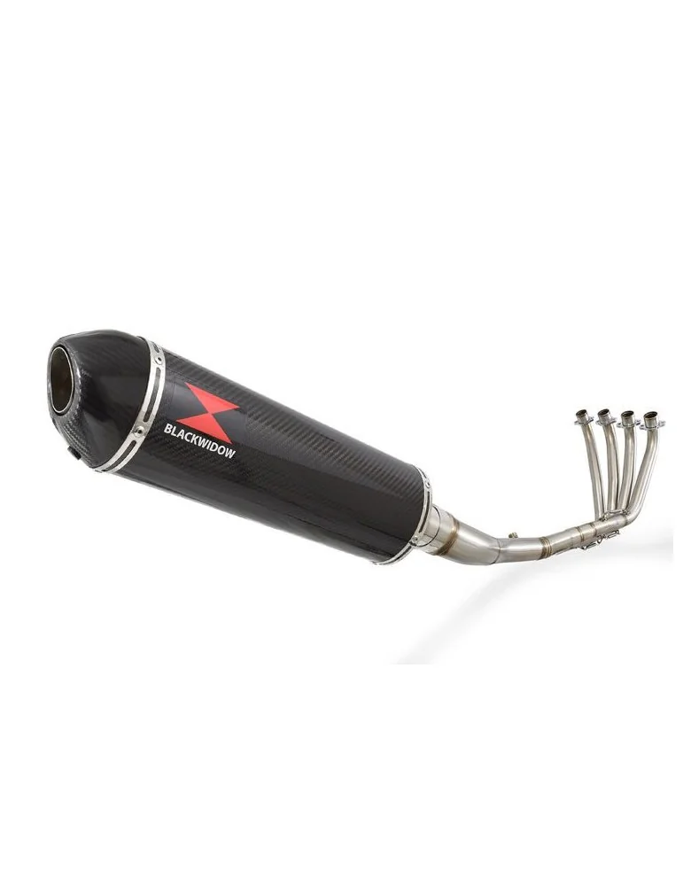 CBR 650 F CBR650F 2014-2017 Décatalyseur Ligne complète & Ovale En Carbone Silencieux + carbone 400mm