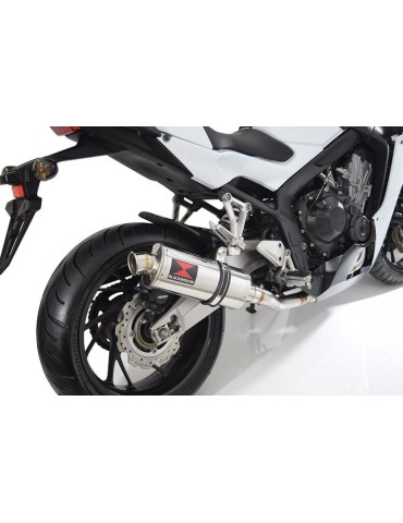 CBR 650 F CBR650F 2014-2017 Décatalyseur Ligne complète & Silencieux Ovale En Inox 300mm