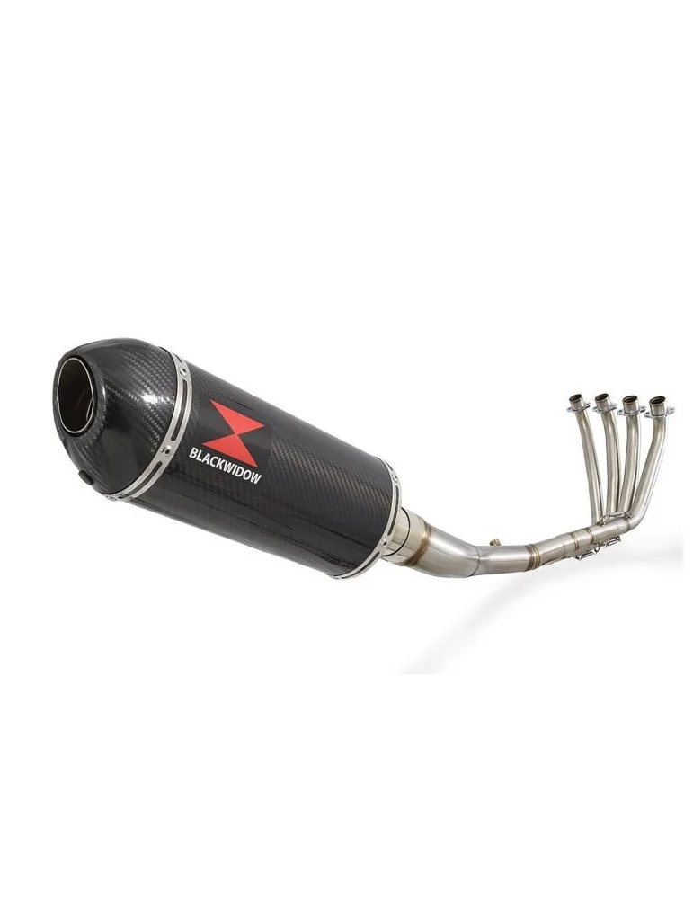 CBR 650 F CBR650F 2014-2017 Décatalyseur Ligne complète & Silencieux Ovale En Carbone + carbone 300mm