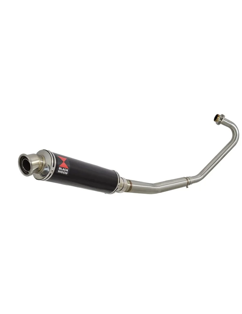 CBF125 2008-2017 Ligne complète & Silencieux Rond Noir En Inox 350mm