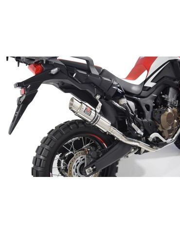 CRF1000 Africa Par paire Decata Ligne complète + Silencieux Rond GP Style Inox 230mm 2015 - 201x