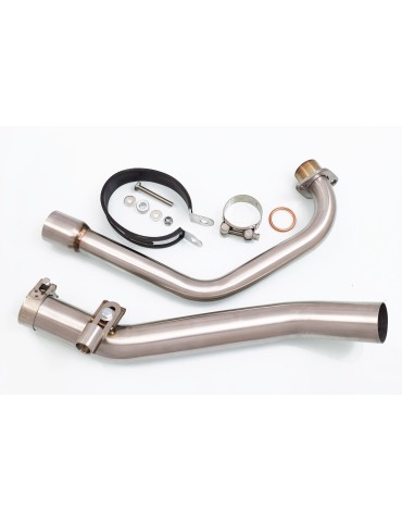 CBR 125 CBR125R 2004 - 2010 Diamètre XI Ligne complète & Silencieux Rond Noir En Inox 400mm