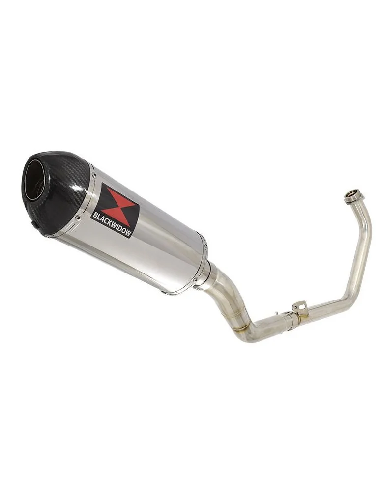 CBR300R NC51 2014-2017 Decata Ligne complète + Silencieux Ovale En Inox + En Carbone 300mm