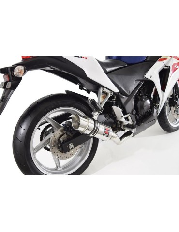 CBR250R MC41 2011-2014 De Cat Ligne complètes + Rond Silencieux En Inox 200mm