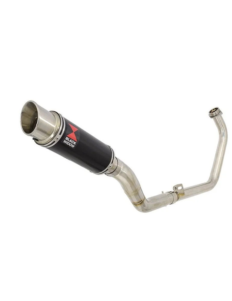 CBR300R NC51 2014-2017 Decata Ligne complète + Silencieux Rond GP Style Noir En Inox 230mm