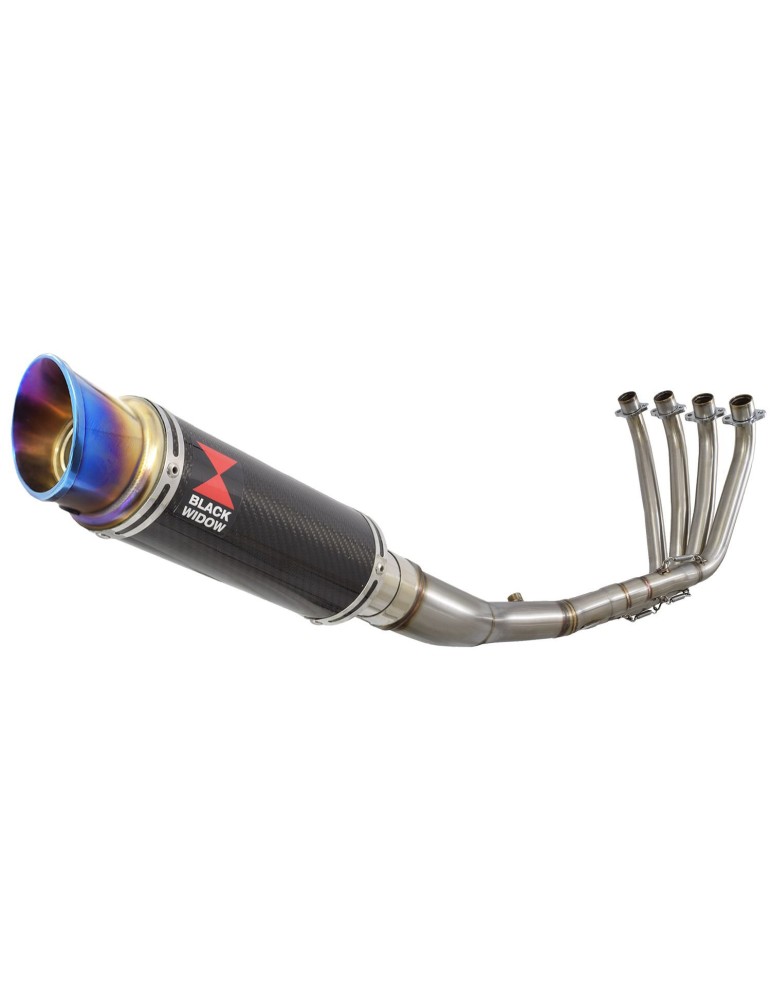 CBR 650 F CBR650F 2014-2017 Décatalyseur Ligne complète & Silencieux GP Rond carbone + canule Anodisé 230mm