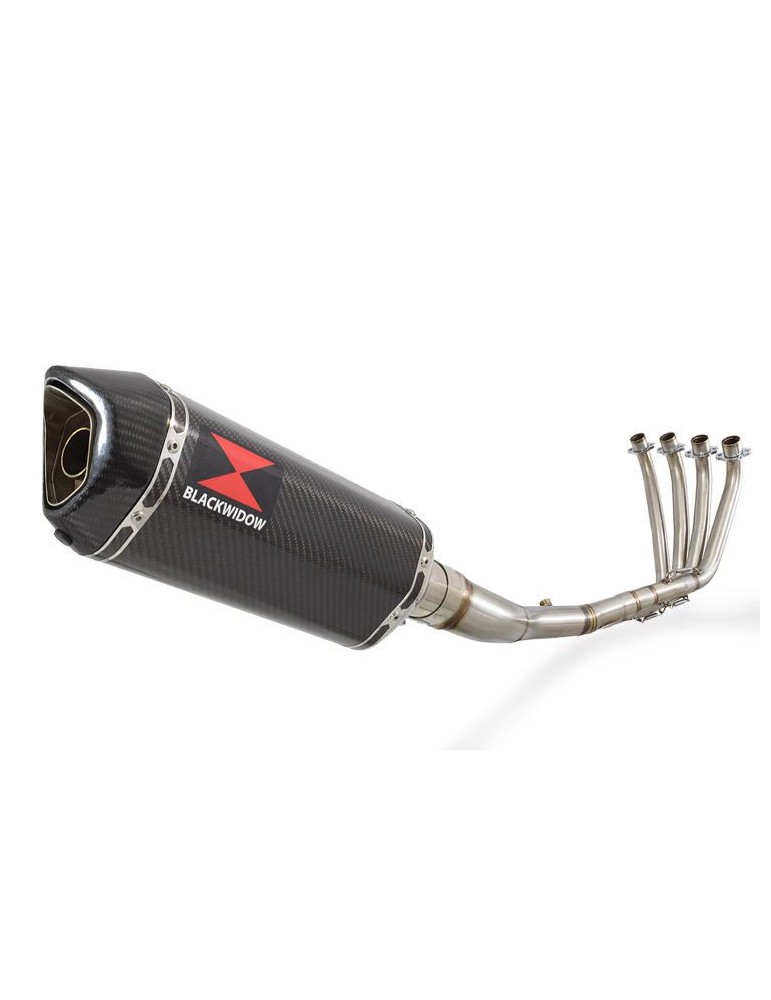 CBR 650 F CBR650F 2014-2017 Décatalyseur Ligne complète & Silencieux Hexagonale En Carbone 300mm