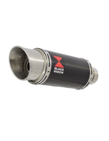 CBR 650 F CBR650F 2014-2017 Décatalyseur Ligne complète & Silencieux Rond En Carbone 200mm
