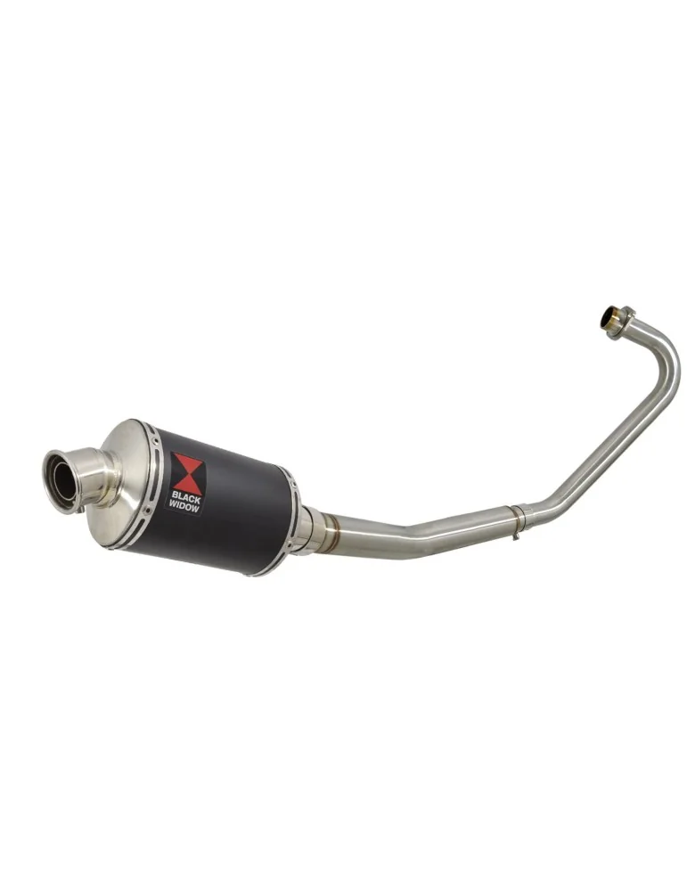 CBF125 2008-2017 Ligne complète & Silencieux Ovale Noir En Inox 230mm
