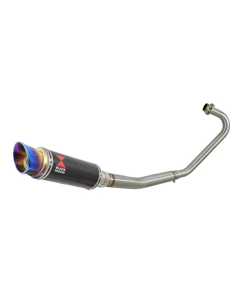 CBF125 2008-2017 Ligne complète & Silencieux GP Rond En Carbone + canule Anodisé 230mm