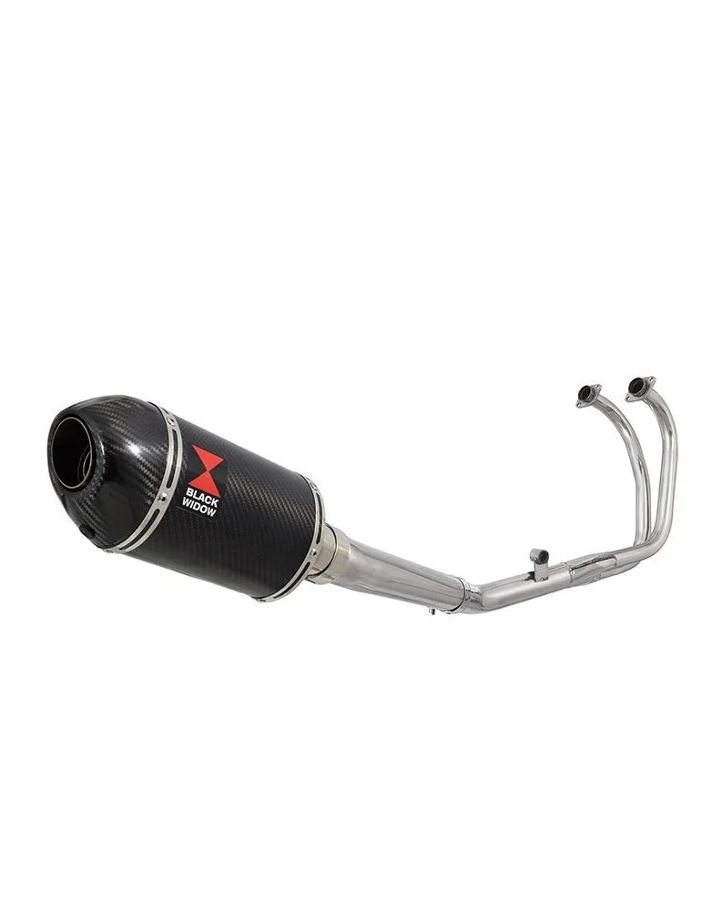 CBF500 CBF 500 2004-2007 Ligne complètes & Ovale En Carbone Silencieux & Carbon Tip 200mm