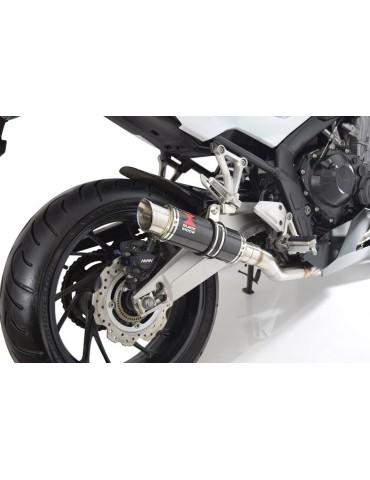 CB 650 F CB650F 2014-2017 Décatalyseur Ligne complètes & Rond GP Style En Carbone Silencieux 230mm