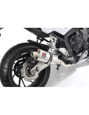 CB 650 F CB650F 2014-2017 Décatalyseur Ligne complètes & Ovale Silencieux En Inox 230mm