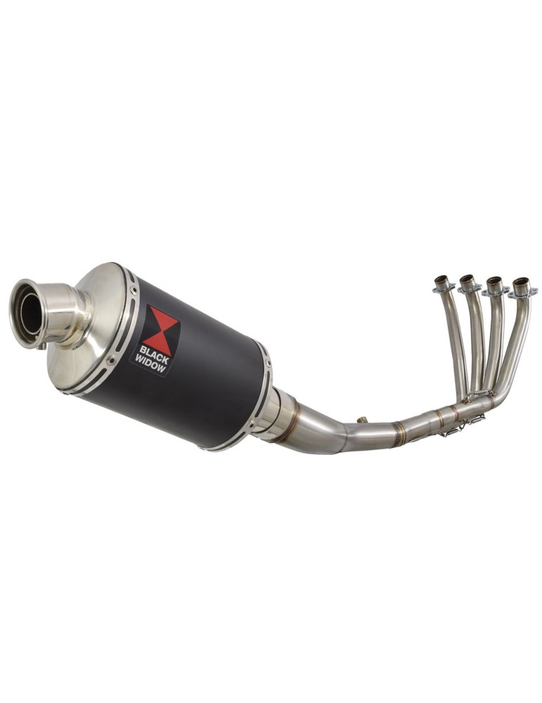 CB 650 F CB650F 2014-2017 Décatalyseur Ligne complètes & Silencieux Ovale Noir En Inox 230mm