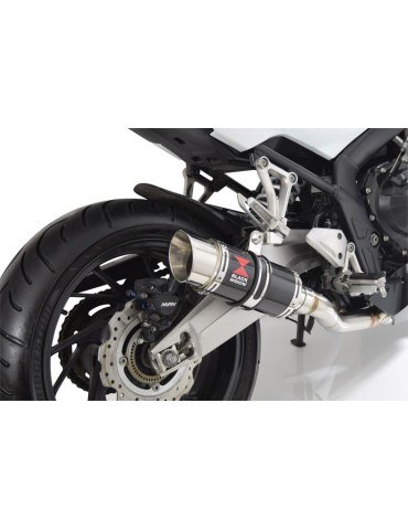 CB 650 F CB650F 2014-2017 Décatalyseur Ligne complètes & Rond En Carbone Silencieux 200mm