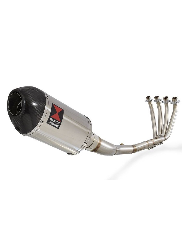 CB 650 F CB650F 2014-2017 Décatalyseur Ligne complètes & Ovale Silencieux En Inox + Carbon Tip 200mm