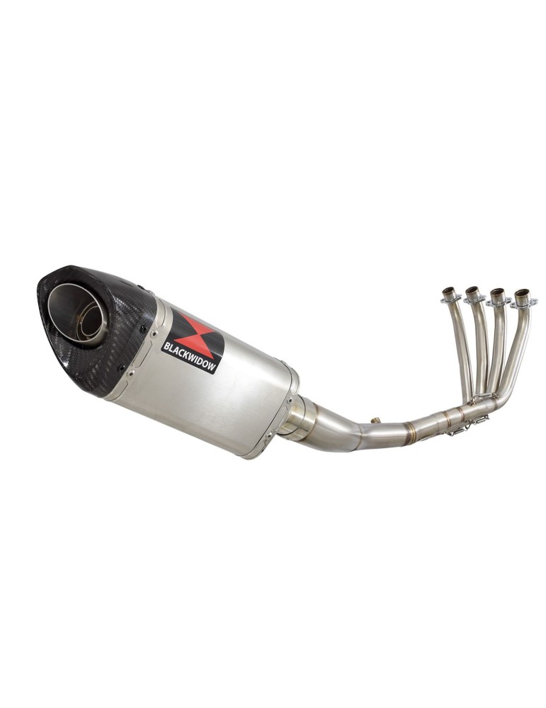 CB 650 F CB650F 2014-2017 Décatalyseur Ligne complètes & Tri Ovale Stainless Silencieux + Carbon Tip 250mm