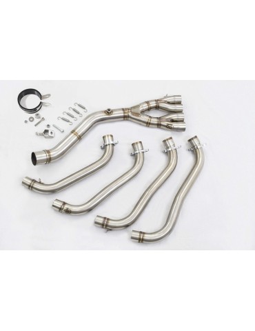 CB 650 F CB650F 2014-2017 Décatalyseur Ligne complètes & GP Rond Painted black Silencieux En Inox 230mm