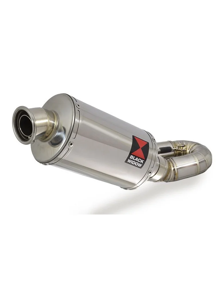 CBR1000RR Fireblade 2008-2013 Silencieux & tube de raccord with Ovale Silencieux En Inox 230mm