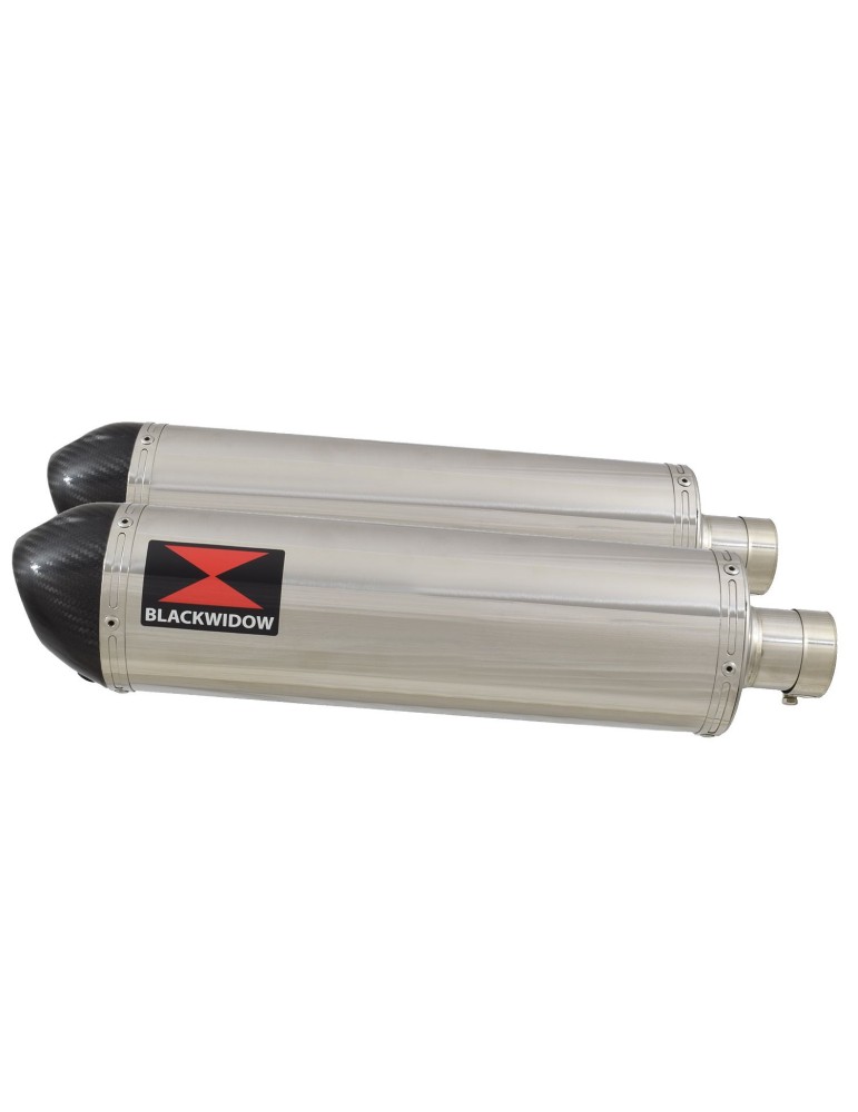 CBR1100 CBR 1100 XX Blackbird 4-2 Tube de raccord et Silencieux Ovale Inox + Carbone tip 400mm