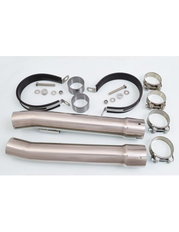 CBR1100 CBR 1100 XX Blackbird 4-2 Tube de raccord et Silencieux Ovale Inox + Carbone tip 400mm