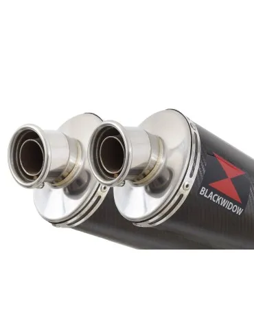 CBR1100 CBR 1100 XX Blackbird 4-2 exhaust tube de raccords et Silencieux Ovale En Carbone 300mm