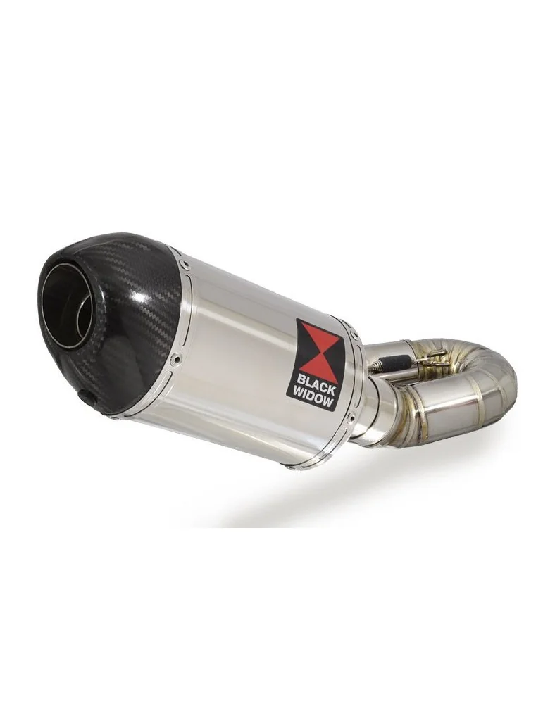 CBR1000RR Fireblade 2008-2013 Silencieux & tube de raccord with Ovale Silencieux En Inox + carbon tip 200mm