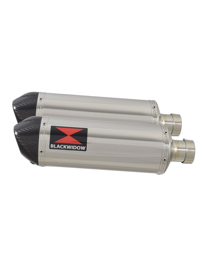 CBR1100 CBR 1100 XX Blackbird 4-2 Tube de raccord et Silencieux Ovale Inox + Carbone tip 300mm