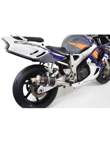 CBR 900 RR Fireblade Performance Race Ligne Complète & Silencieux Ovale Noir Inox 230mm