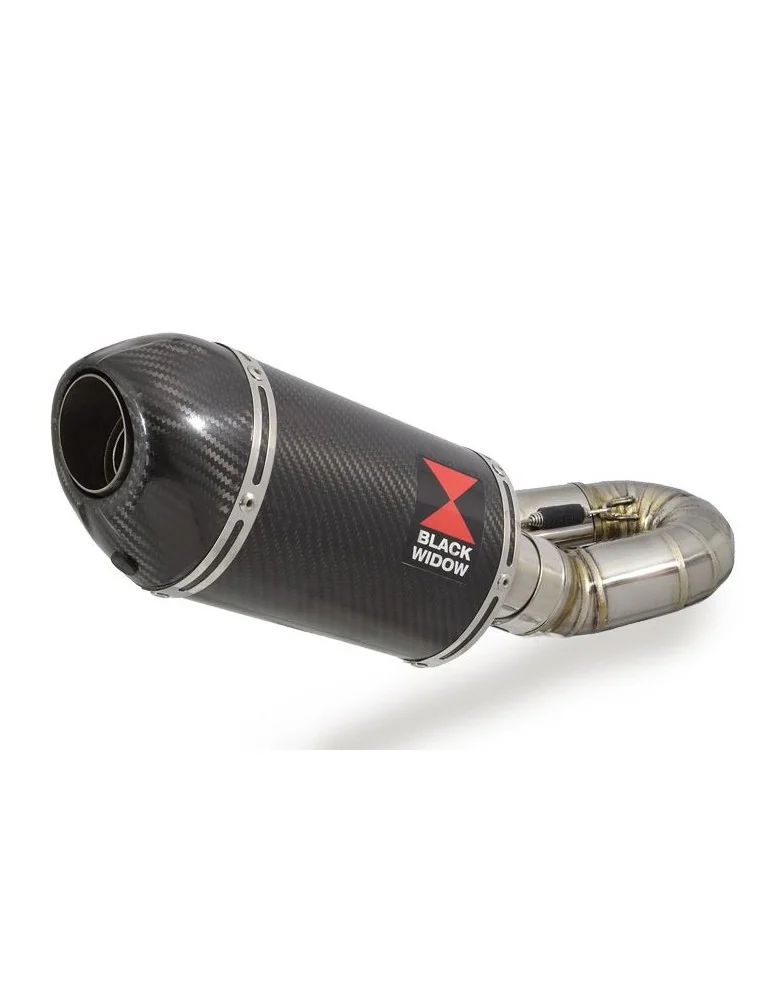 ​​CBR1000RR Fireblade 2014-2016 Silencieux modèle USA Tube de raccord & Silencieux Ovale En Carbone + Carbone tip 200mm