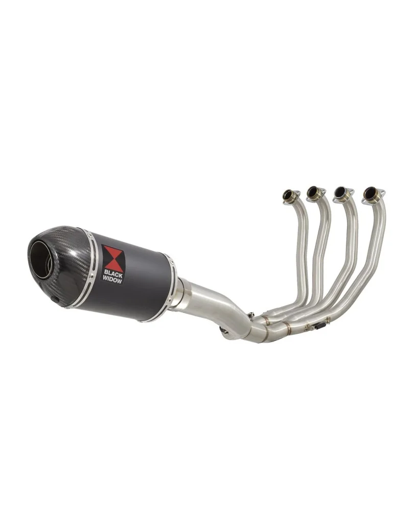 CBR 900 RR Fireblade Performance Race Ligne Complète & Silencieux Ovale Noir Inox + Carbone Tip 200mm